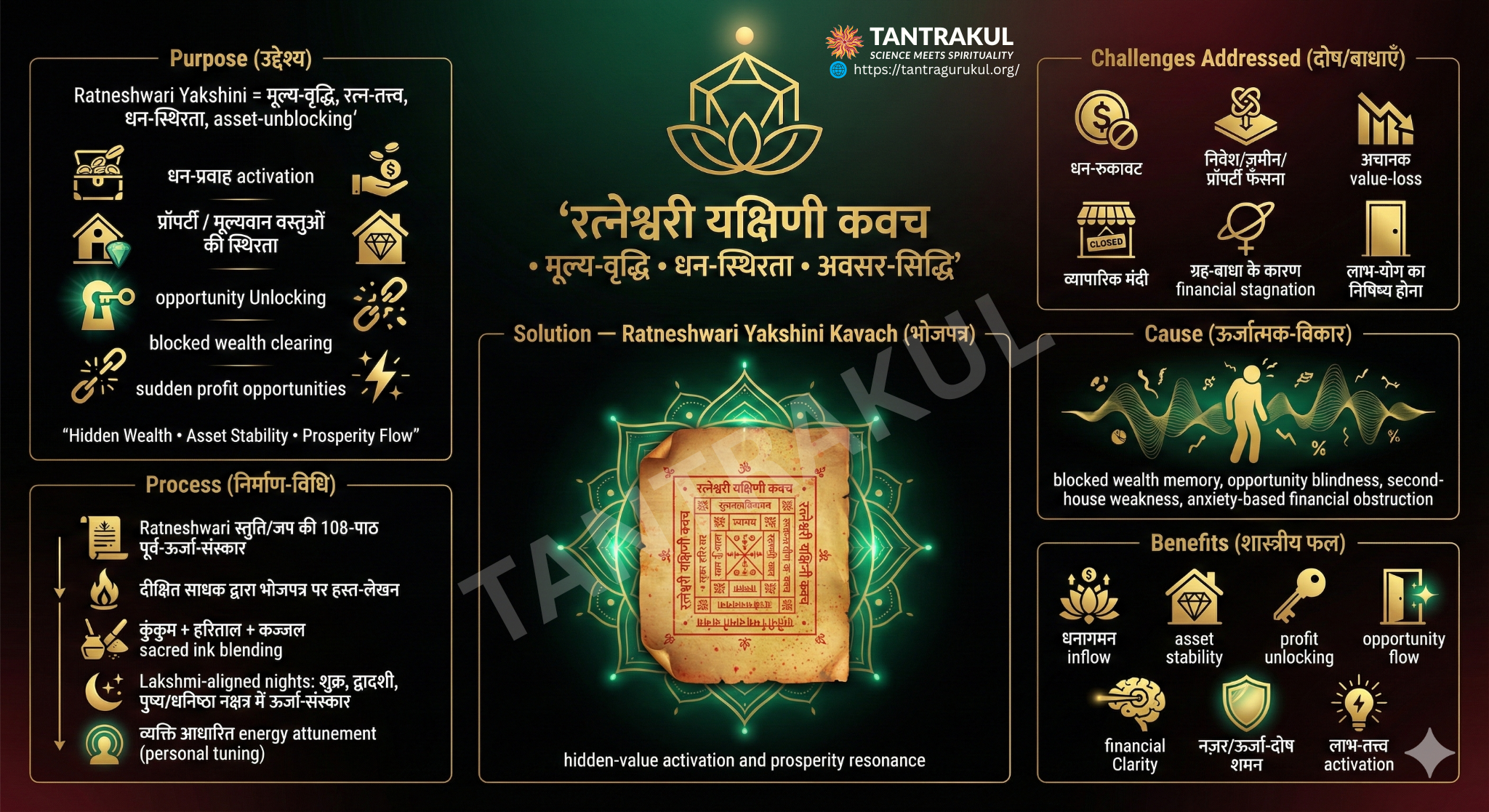 रत्नेश्वरी यक्षिणी कवच